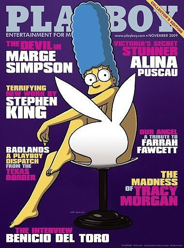 Illustration for article titled Marge Simpson poses for Playboy